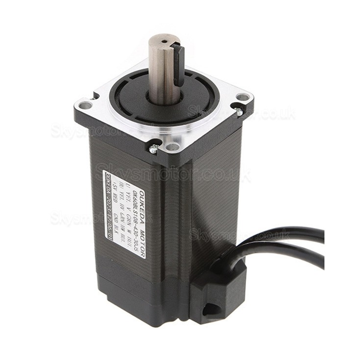 300W 24V/48V Brushless DC Motor & BLDC Driver Kit OK60BLS108-430-30J5+OK3BL30ZR 95.55Ncm 3000RPM 3 Phase